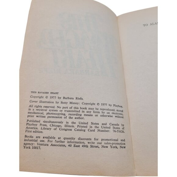 This Ravaged Heart by Barbara Riefe – 1977 Vintage Romance Paperback - Picture 5 of 13